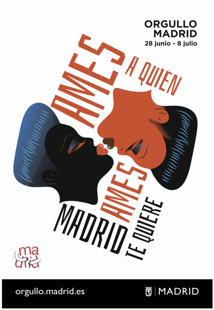 Cartel Campaña para el Orgullo Gay 2018, por Marga Castaño.